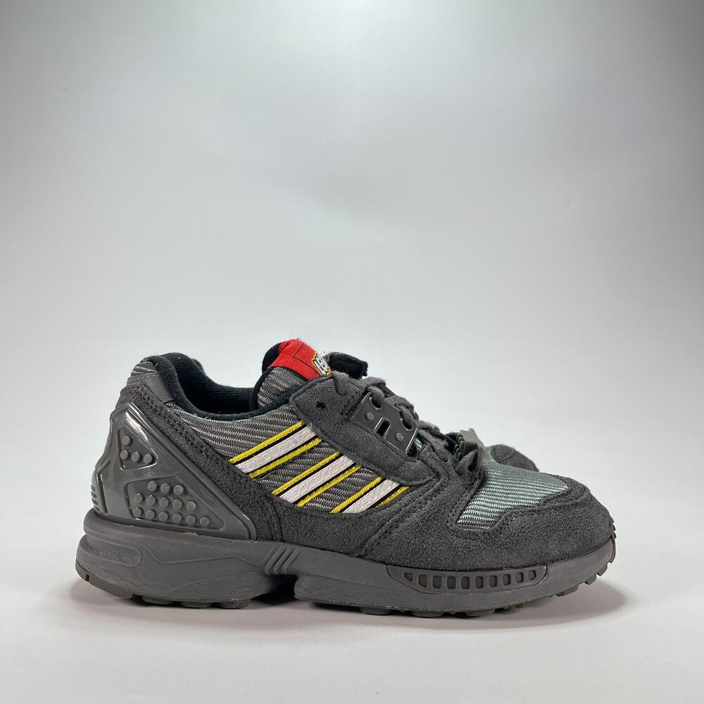 adidas ZX 8000 x LEGO J Color Pack Ash Grey Bricks Sneakers GZ8215 Youth Sz 3.5
